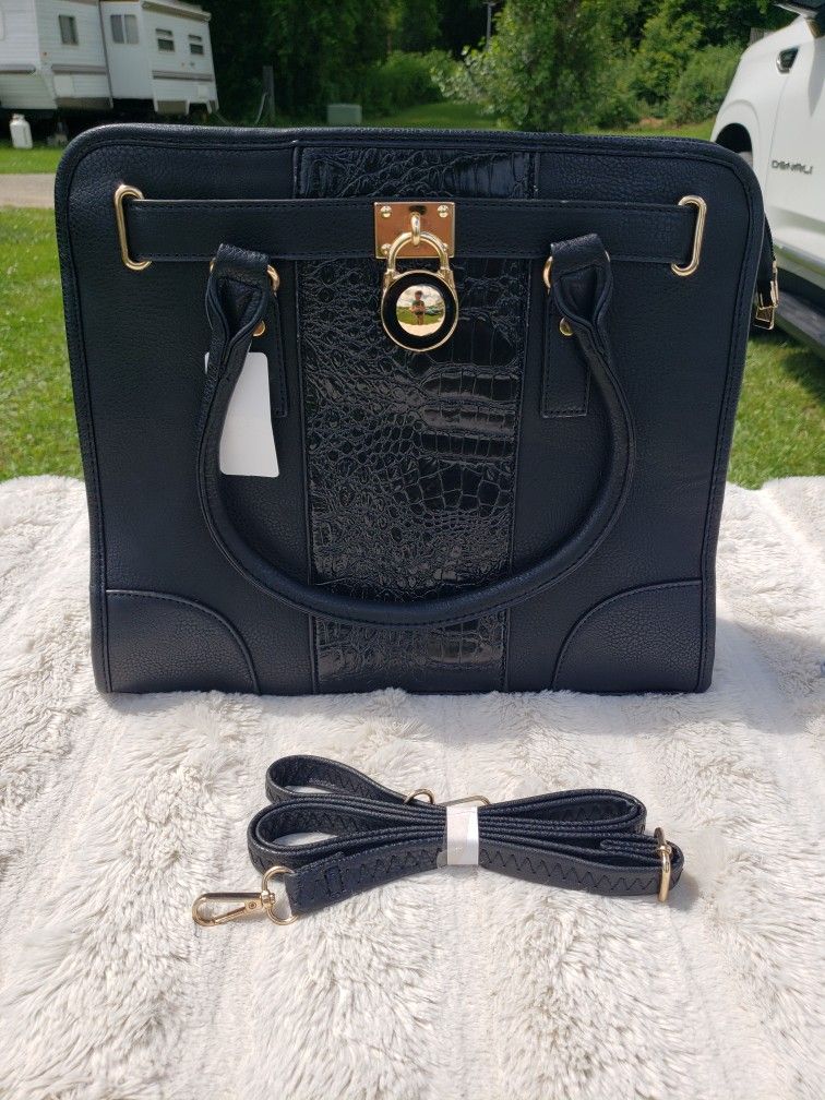 NWT Large BLACK Handbag