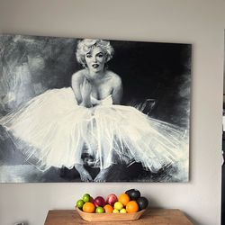 Art - Canvas - Marilyn Monroe - Black And White