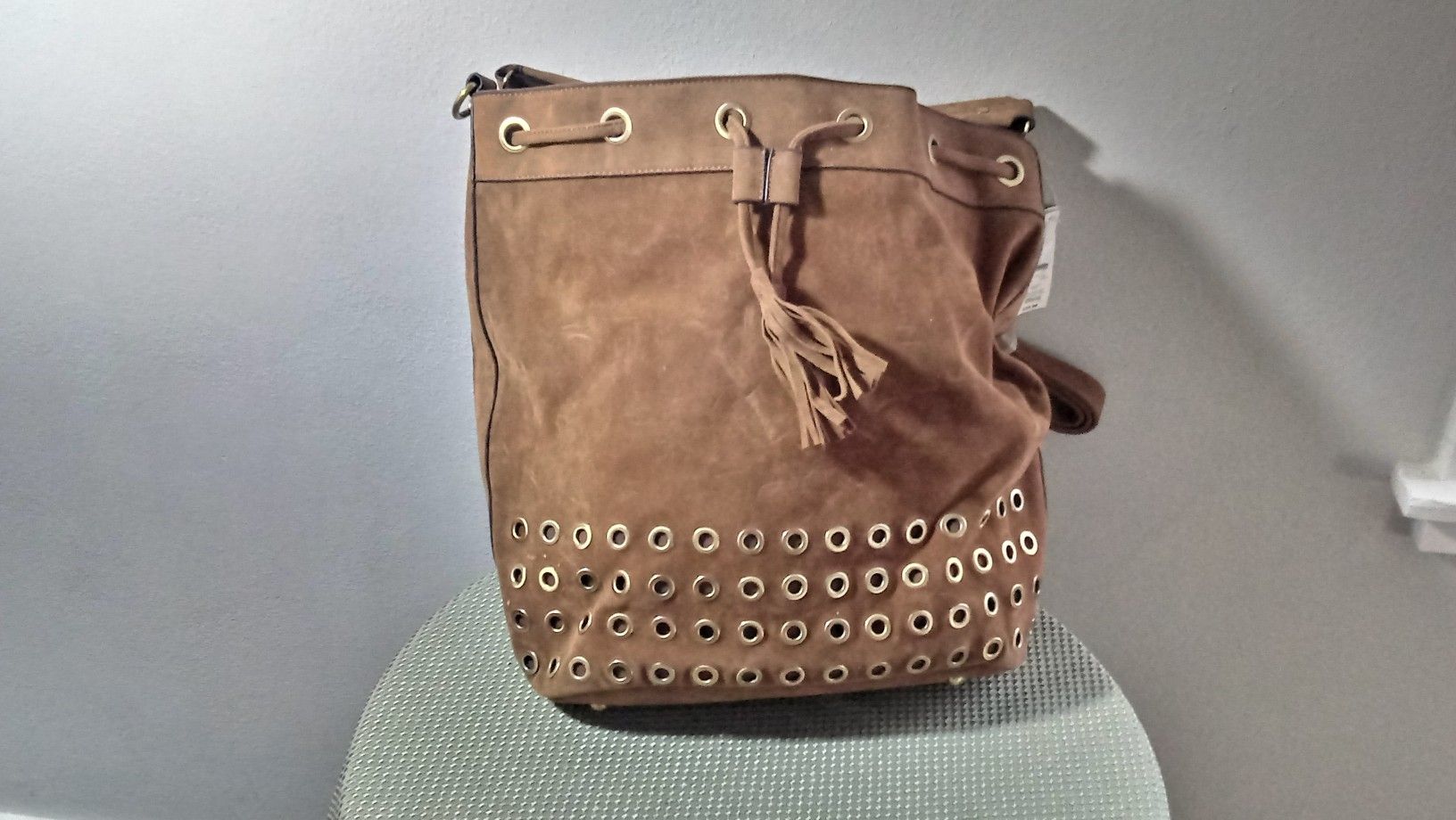 Geniune Suede leather bag (Large ) New