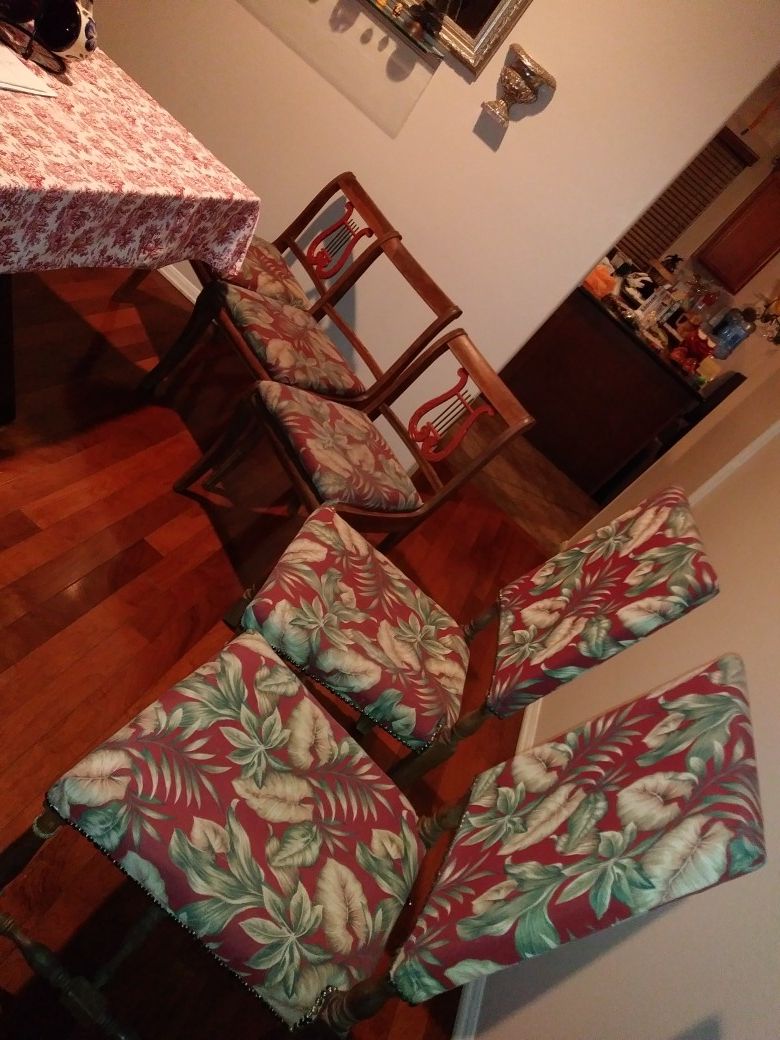 5 antique chairs