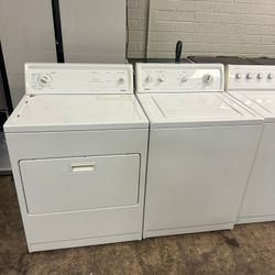 Kenmore washer and dryer set electric used with warranty