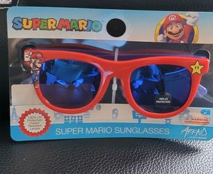 Nintendo Super Mario Brothers Red Wayfarer-Style Kids Sunglasses $3 each (Three Available)