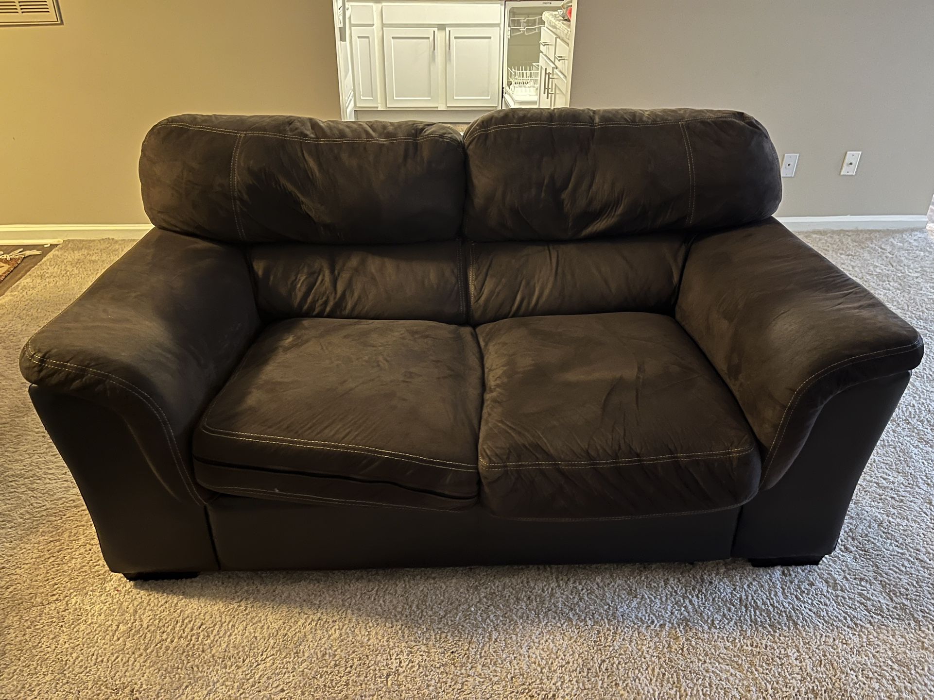 Cozy Dark Brown Couch