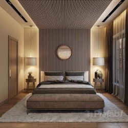 Prefab1® Luxury American Walnut Acoustic Slat Wood Wall Panels
