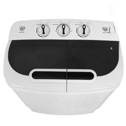 Mini Twin Tub Portable Compact Washing Machine Washer Spin Dry Cycle- 13lbs Capacity