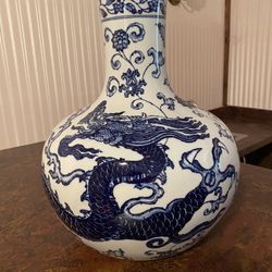 Antique Chinese Porcelain . Vase Antiguo Jarrón De Porcelana 