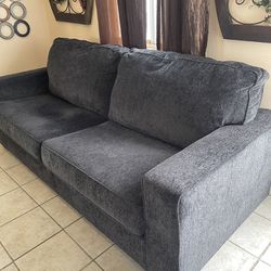 NEW black sofa!