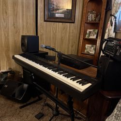 Roland stage piano and setup