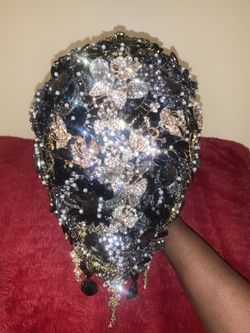 Custom made bejeweled bouquet