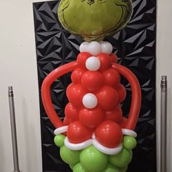 Grinch Balloon Column 