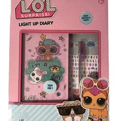 LOL Surprise Light Up Diary With Pen And Stickers