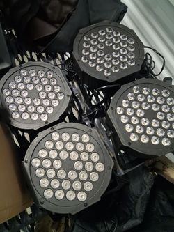 Set of 4 Multi-Colored LED Uplights/Stage Lights - Works Great - $150 OBO