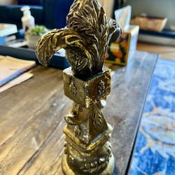 Decorative Composite Fleur Di Lis Finial Sculpture (10”T x 3”W)