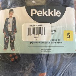 Pekkle Kids Pajama Set Size 5