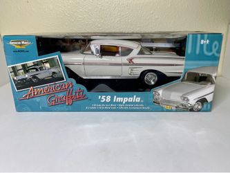 1:18 scale diecast, 1958 Impala “American Grafitti”. $100.00 cash firm.