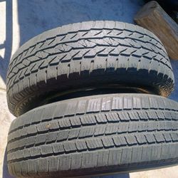 215/70/16 SET OF 2 TIRES 70-80% TREAD 