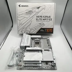 GIGABYTE X870 AORUS ELITE WIFI7 ICE AMD AM5 White ATX Gaming Motherboard
