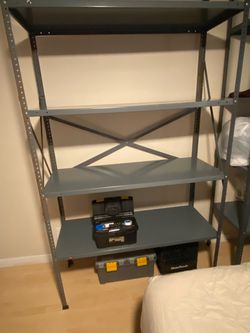 Metal shelves commercial grade