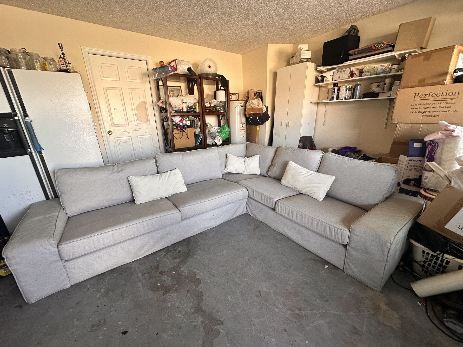 Beige Sectional Living Room
