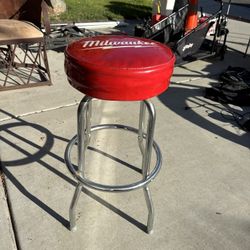 Red Work Stool/Chair