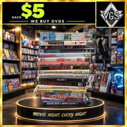 Bulk DVD Lot 16 Movies $5 Each - Action Comedy Animation Anime