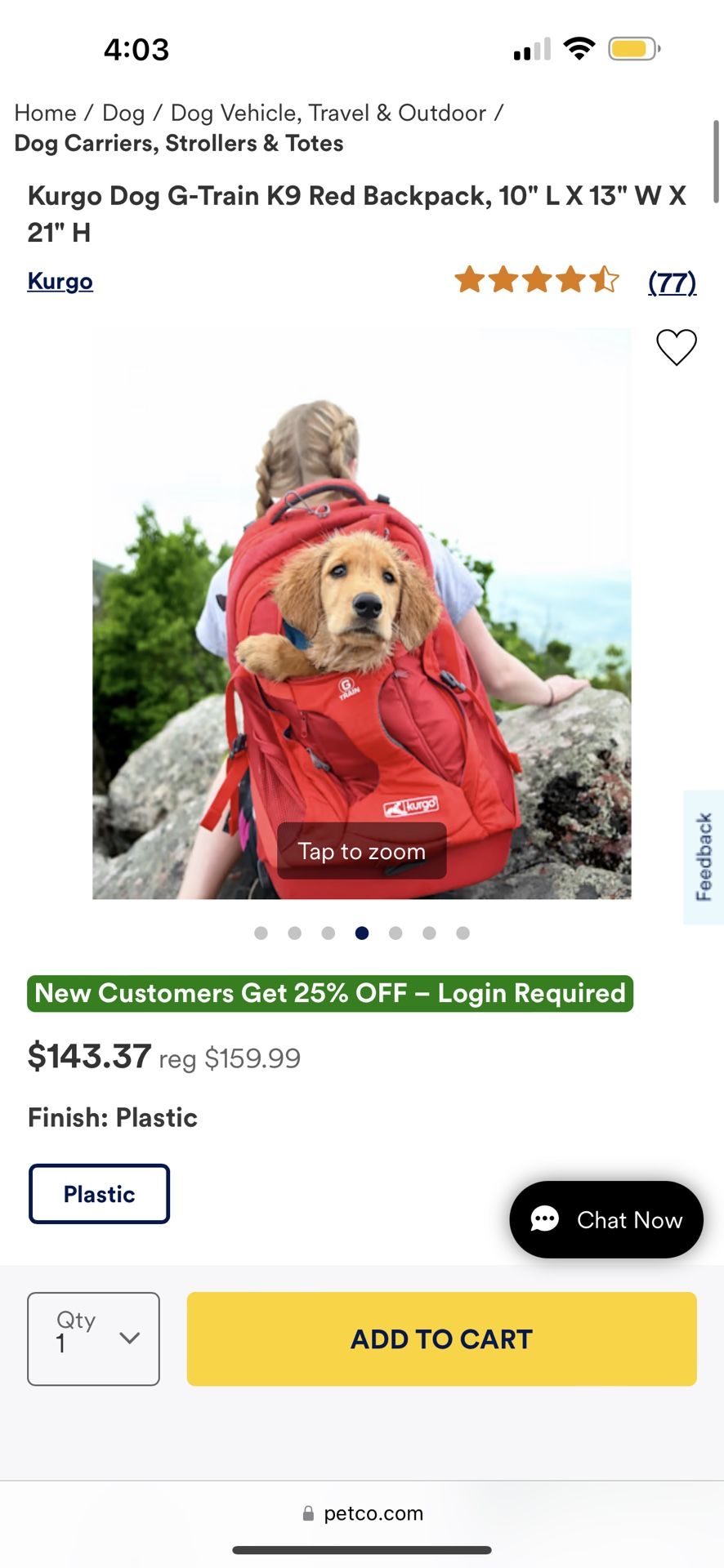 Dog Backpack 