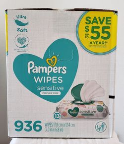 PAMPERS SENSITIVE Wipes 936 count for Sale in Buena Park CA