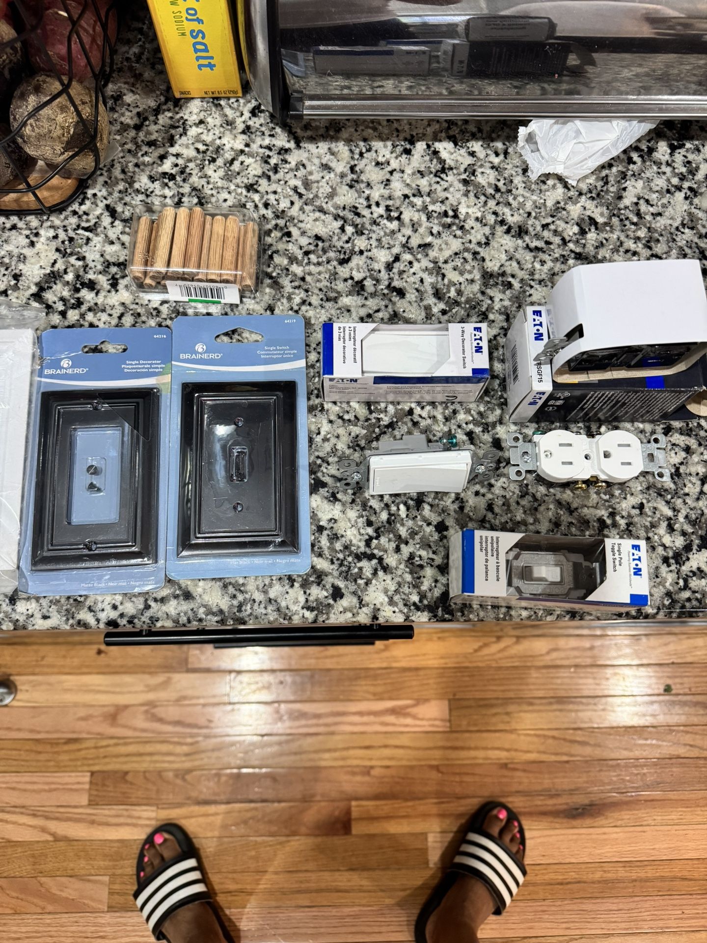 Variety Of Wall Switches And Outlets