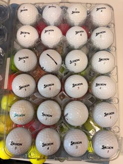 24 Like New Srixon Golf Balls As Pictured Most are Q and Z Star Balls———
