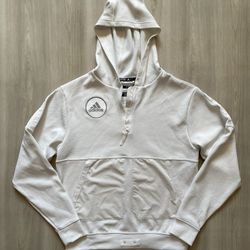 Adidas Men's White Special Edition Zero Dip Dye Pullover 1/2 Zip Sz Small 