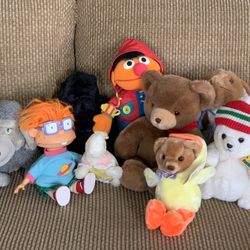 Various Vintage Plush / Stuffed Animals