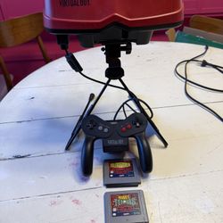 Nintendo Virtual Boy + 2 Games As-Is
