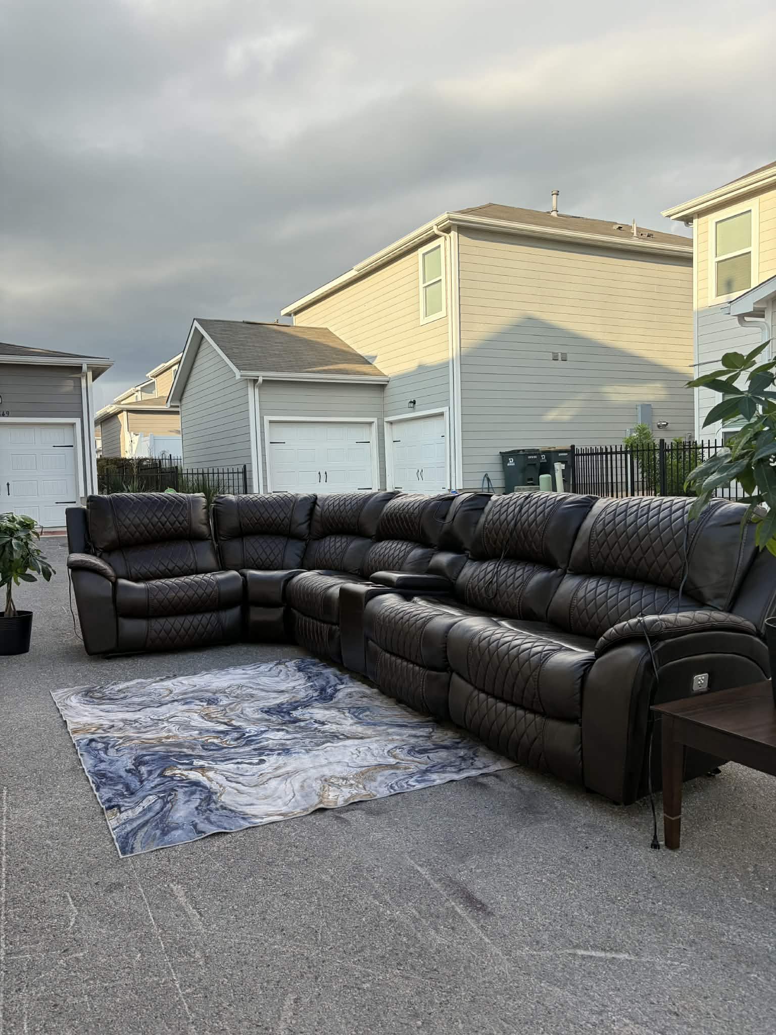 Power Recliner Sectional