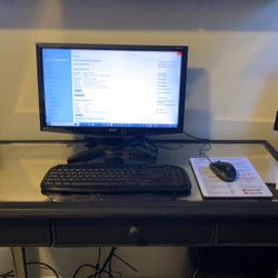 HP Desktop Computer  8GB Ram 20 Inch Acer Monitor Mouse And Keyboard 