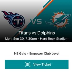 Club Level Titans Vs Dolphins 