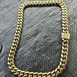 I Deliver I Ship 14k Gold Plated Chain 
