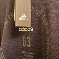 NEW black ADIDAS mens Hoodie Thermal + black ADIDAS snap-back Cap BUNDLE SET