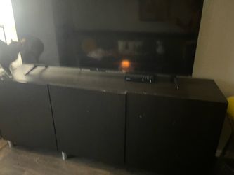 Black TV Console