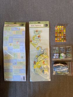 Baby Boy Scrapbook Embellishment Lot