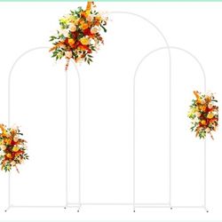 Set of 3 White Wedding Arch backdrops