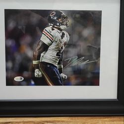 Chicago Bears D'Andre Swift Picture Signed W/JSA Certificate 