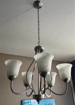 Frosted chandelier