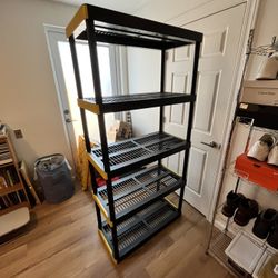 Keter Black 5-Tier Storage Shelf