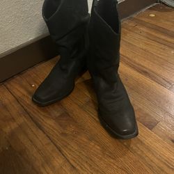 Women’s Black Leather Durango Boots, Sz8