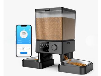 Oneisall 5L Automatic Cat Feeder with APP Control for Two Cats