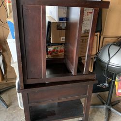 Dark Brown End Tables With  Drawers 