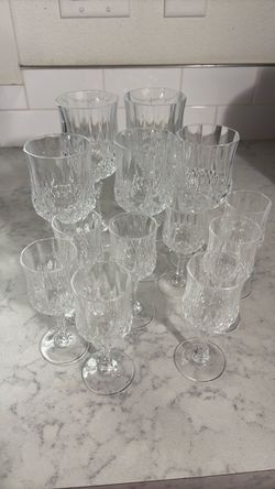 Crystal glass set