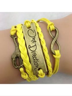 Leather style bracelet