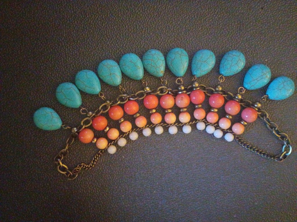 Handmade Turquoise Sachel 