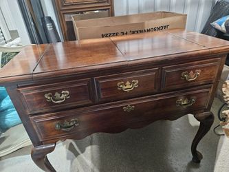Dixie Antique credenza desk buffet 2 drawers